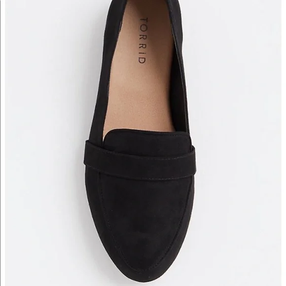💕SOLD💕 Torrid Black Faux Suede Loafer (WW) size 7 - Picture 3 of 3